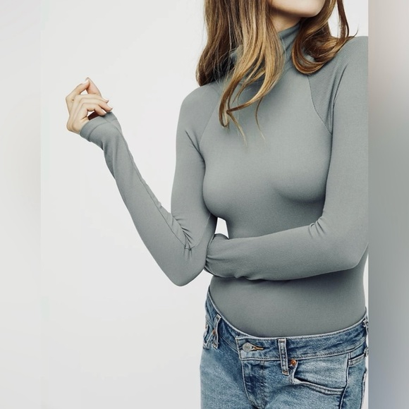 Free People Mock Neck Layering Top - Picture 1 of 6